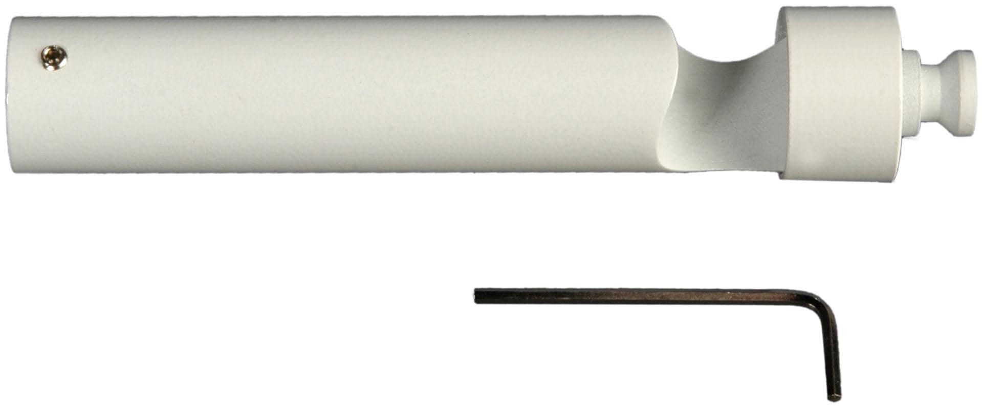 Liedeco Trägerverlängerung, (1 St.), für Gardinenstangen Ø 20 mm weiss  L: 12,5 cm