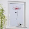 Liedeco Seitenzugrollo »Druck Blume«, verdunkelnd, energiesparend, ohne... rot/weiss  150 cm