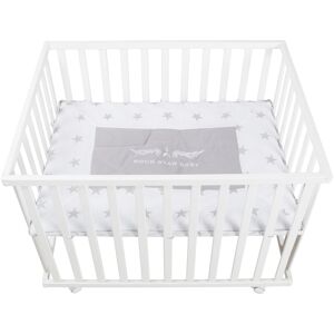 roba® Laufgitter »Rock Star Baby2 weiss, 100x75 cm«, bis 15 kg weiss