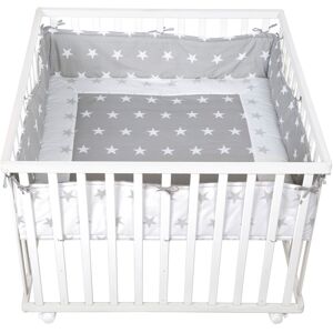 roba® Laufgitter »Little Stars, 100x100 cm, weiss«, bis 15 kg weiss