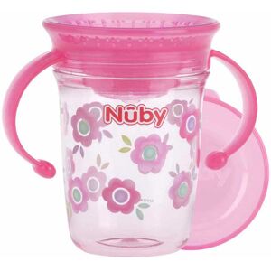 Nuby Kinderbecher »360° Trinklerntasse 240ml, pink« pink