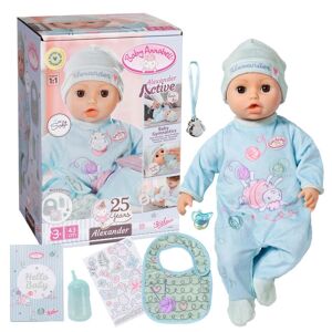 Baby Annabell Babypuppe »Interactive Alexander 43 cm« rosa