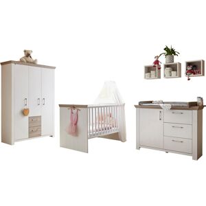 Mäusbacher Babyzimmer-Komplettset »Stralsund«, (Set, 3 St., Bett,... Pinie NB weiss