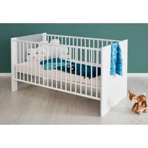 trendteam Babybett »Wilson« grau / weiss