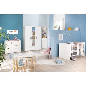 roba® Babyzimmer-Komplettset »Sylt«, (Set, 3 St., Gitterbett, Schrank,... weiss