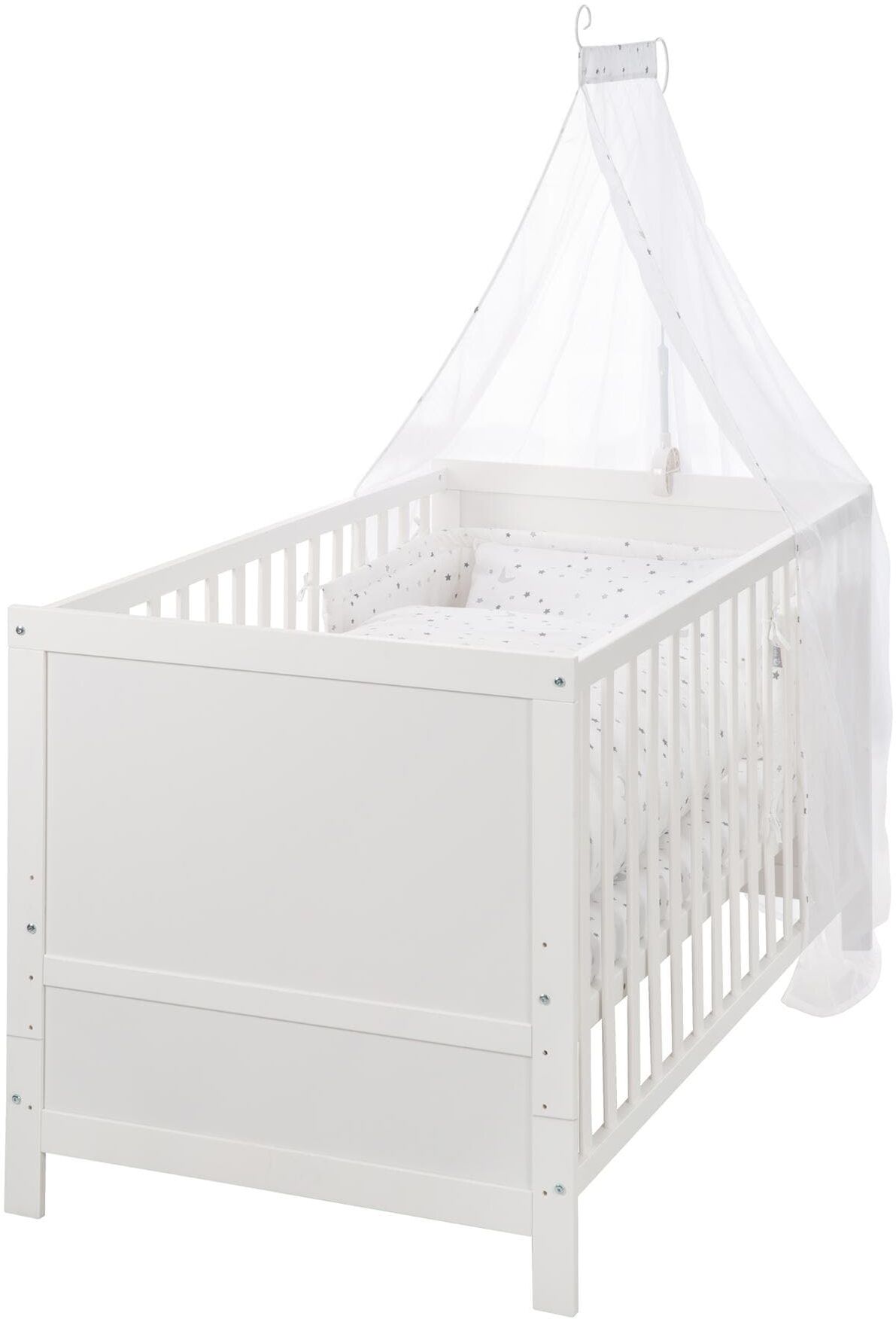 roba® Babybett »Komplettset Sternenzahl« weiss