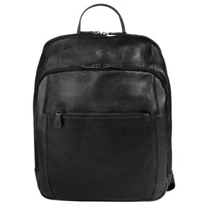 Piké Laptoprucksack schwarz  B/H/T: 28 cm x 35 cm x 6 cm