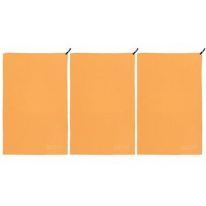 KOOR Badetuch »Silva Onda Arancia 3er-Pack«, (3 St.) orange