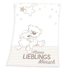 Herding Babydecke »Kleiner Lieblingsmensch« weiss