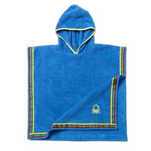 United Colors of Benetton Kinderbademantel »Kinder Poncho« blau