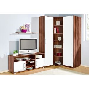 priess Jugendzimmer-Set, (Set, 5 St.) nussbaumfarben/weiss