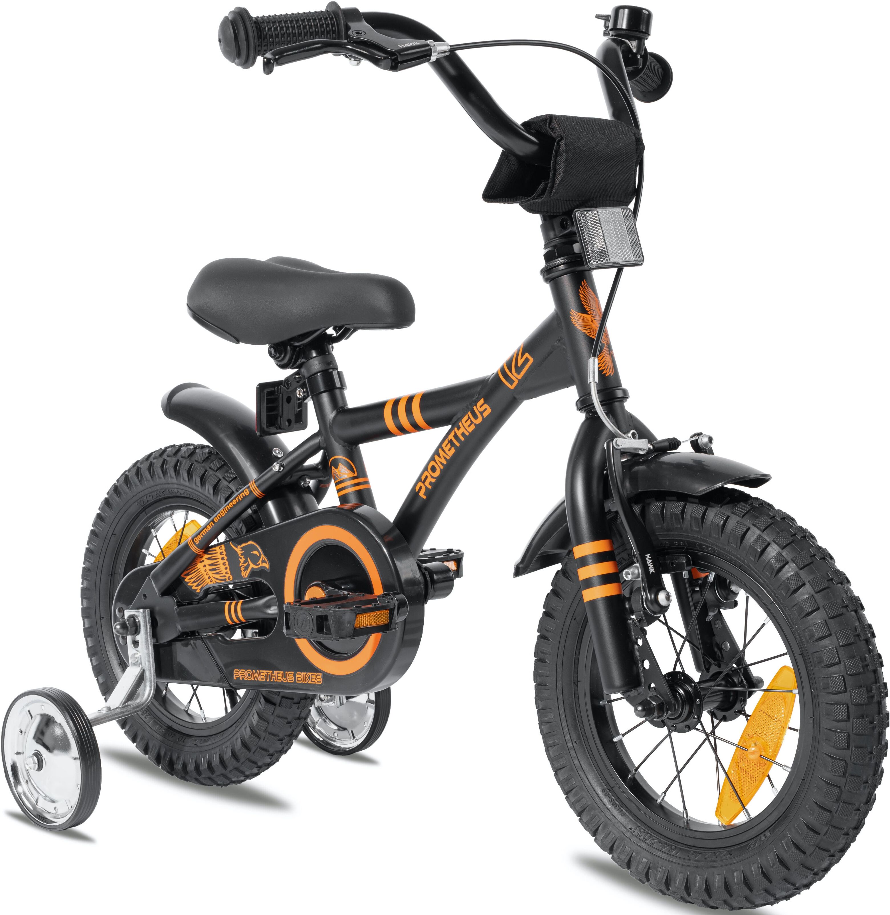 PROMETHEUS BICYCLES Kinderfahrrad »Hawk«, 1 Gang schwarz