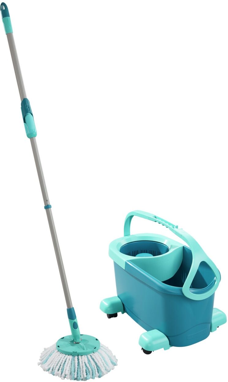 Leifheit Bodenwischer-Set »Set CLEAN TWIST Disc Mop Ergo Mobile«, inkl.... blau