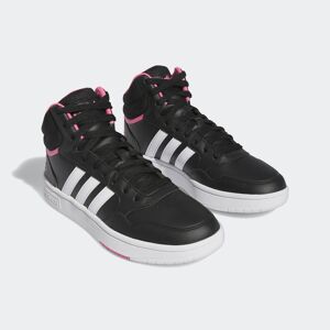 Adidas Sportswear Sneaker »HOOPS 3.0 MID« Core Black / Cloud White / Pink Fusion  41