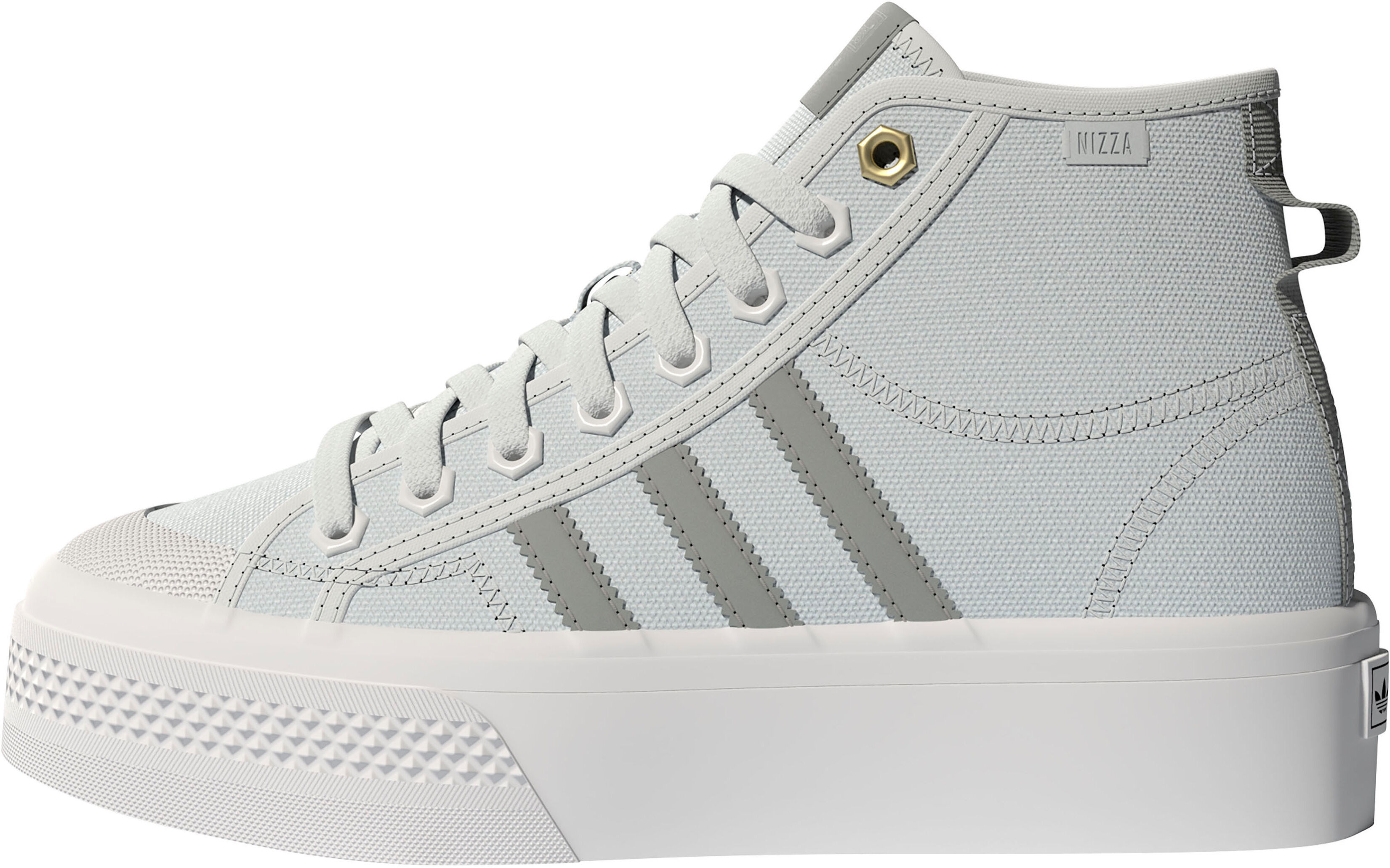 Adidas Originals Plateausneaker »NIZZA PLATFORM MID W Rapid Creation« grau  36 37 38,5 38 39 40,5 40 41 42 43