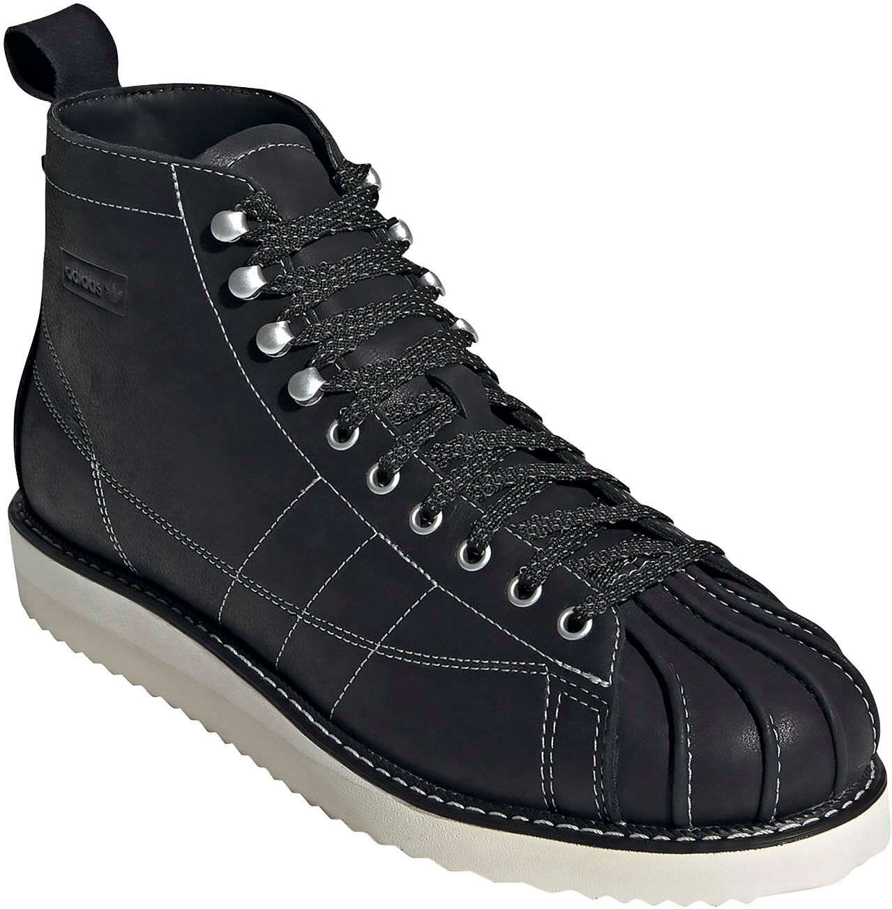 Adidas Originals Schnürboots »SUPERSTAR BOOT ORIGINALS MENS« schwarz  40 41 42 42,5 43 44 44,5 45 46 47 48