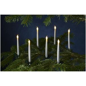 Sirius Christbaumkerzen »LED-Kerze Caroline 10er Set silber«, 10 St.-flammig silberfarben