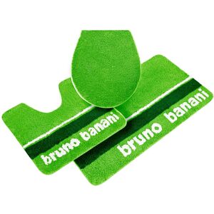 Bruno Banani Badematte »Maja«, Höhe 20 mm, rutschhemmend beschichtet,... grün  3-tlg. Stand-WC Set