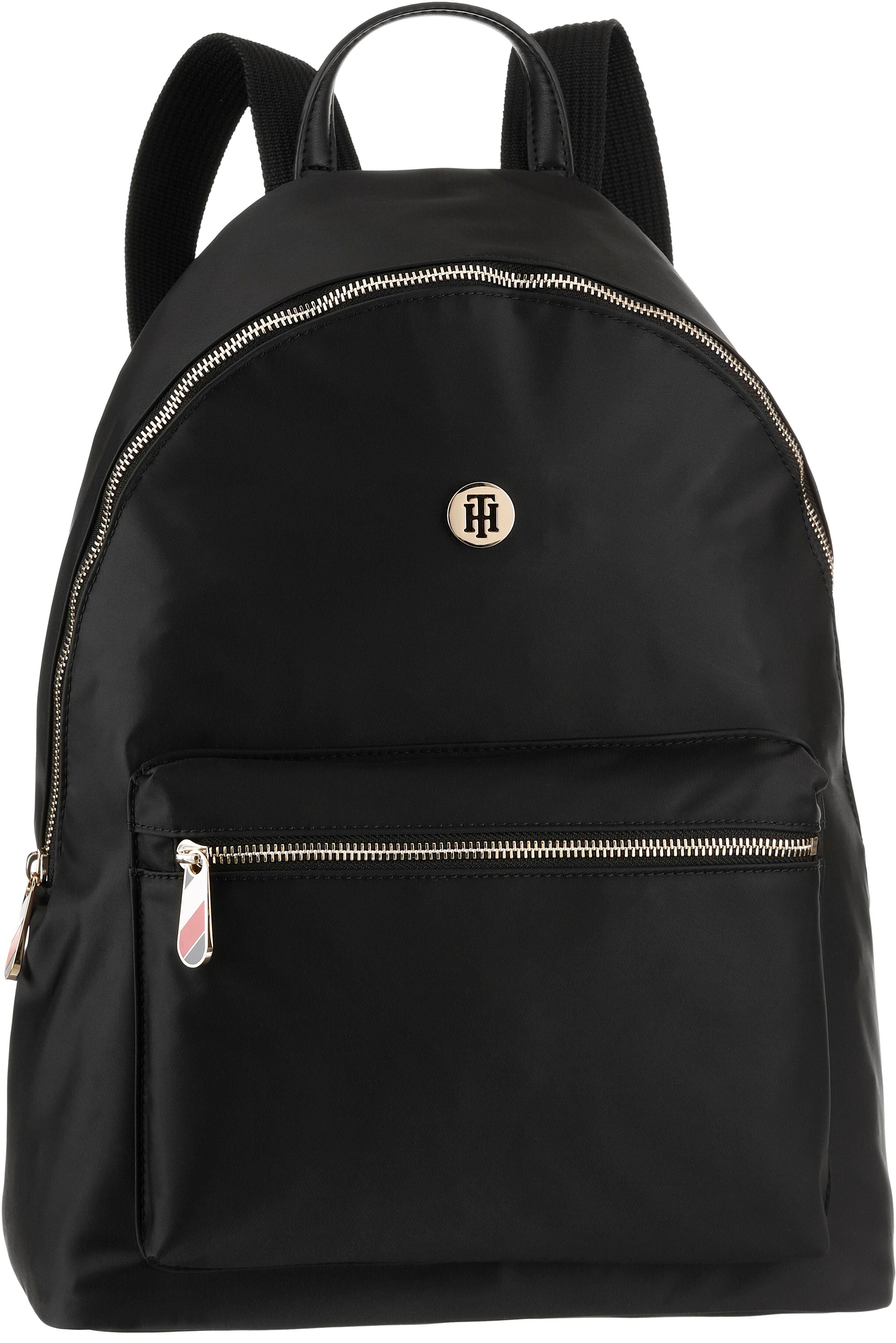 Tommy Hilfiger Cityrucksack »POPPY ST BACKPACK«, mit goldfarbenen Details schwarz