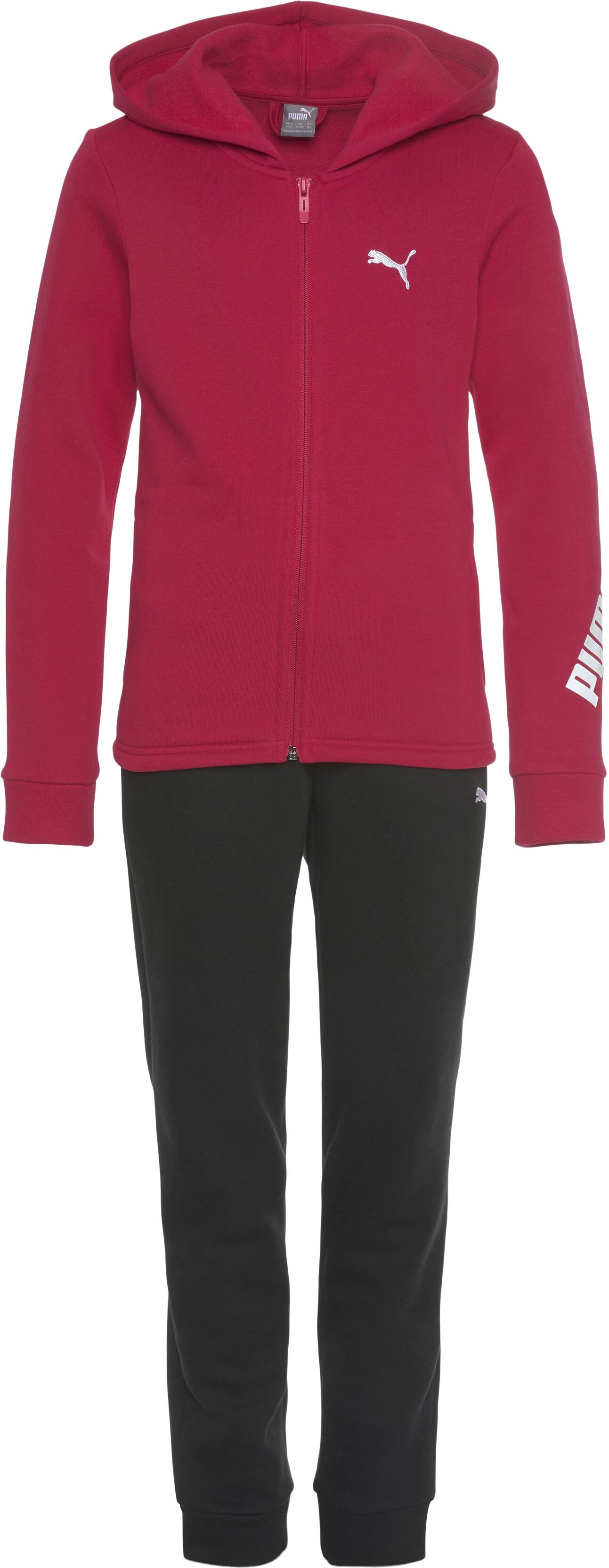 Puma Jogginganzug »Hooded Sweat Suit Fleece« rot  128 140 152 164 176