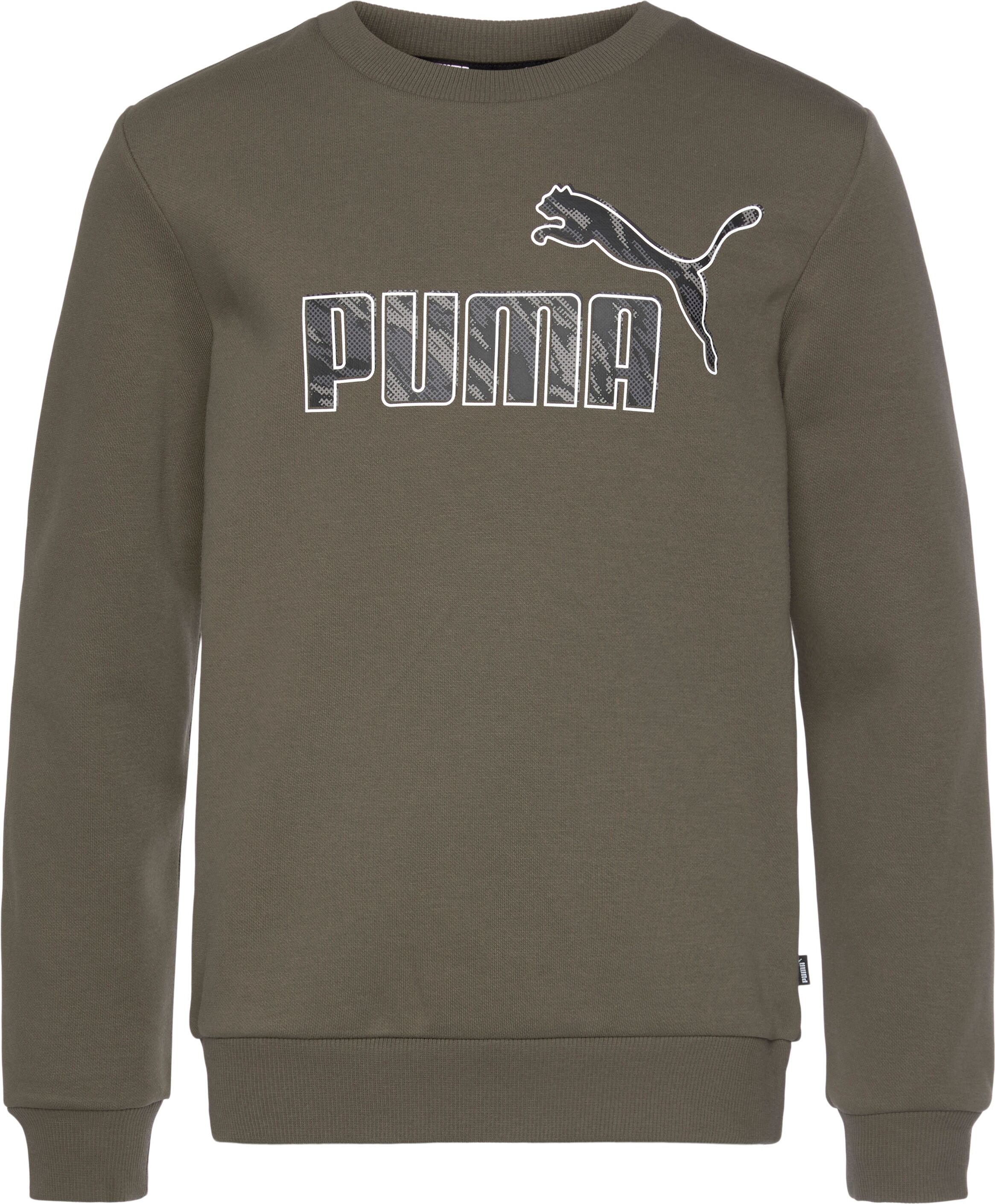 Puma Sweatshirt »Graphic Crew Fleece« grün  128 140 152 164 176