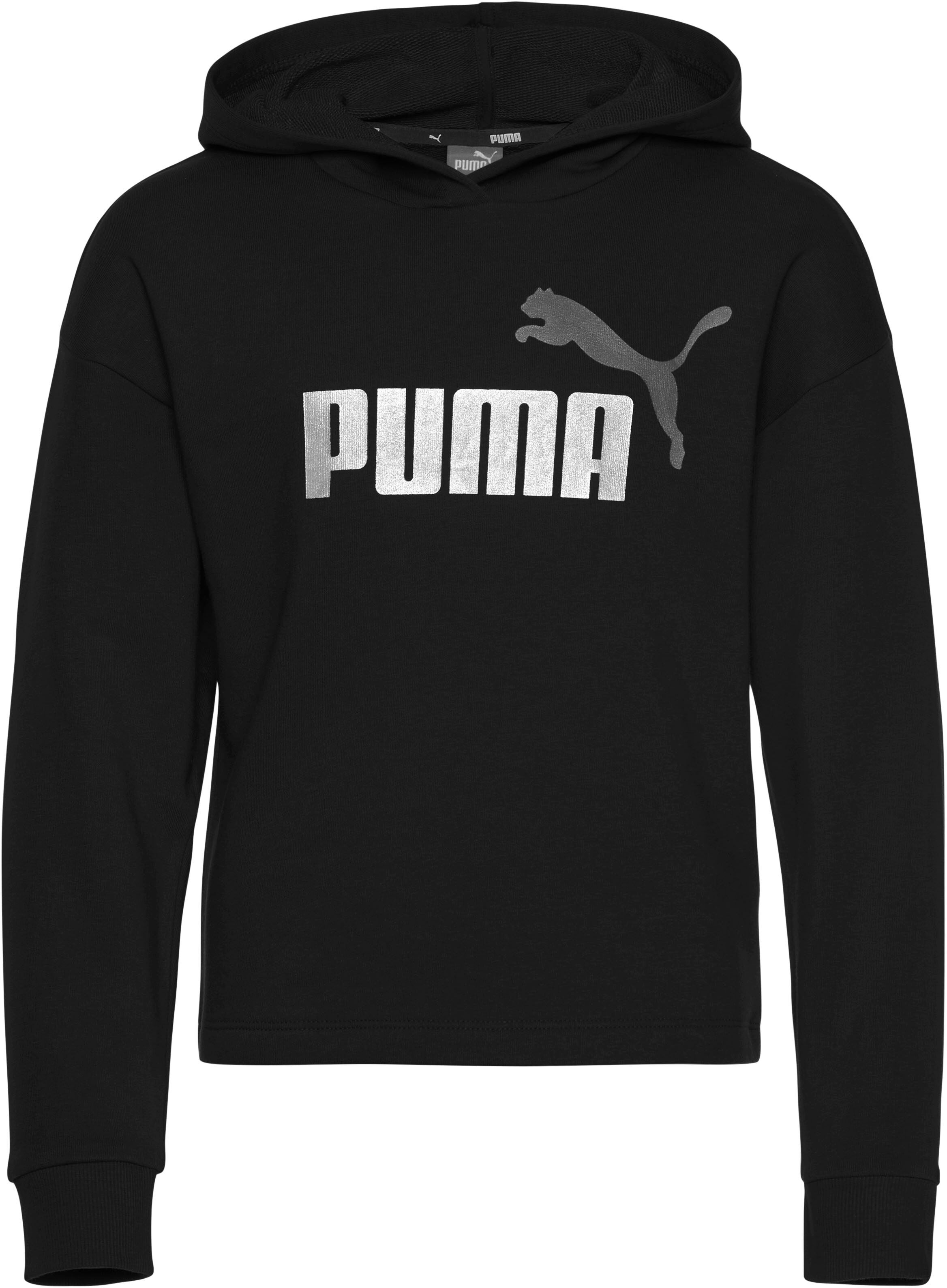 Puma Kapuzensweatshirt »LOGO CROPPED HOODIE« lila  128 140 152 164 176