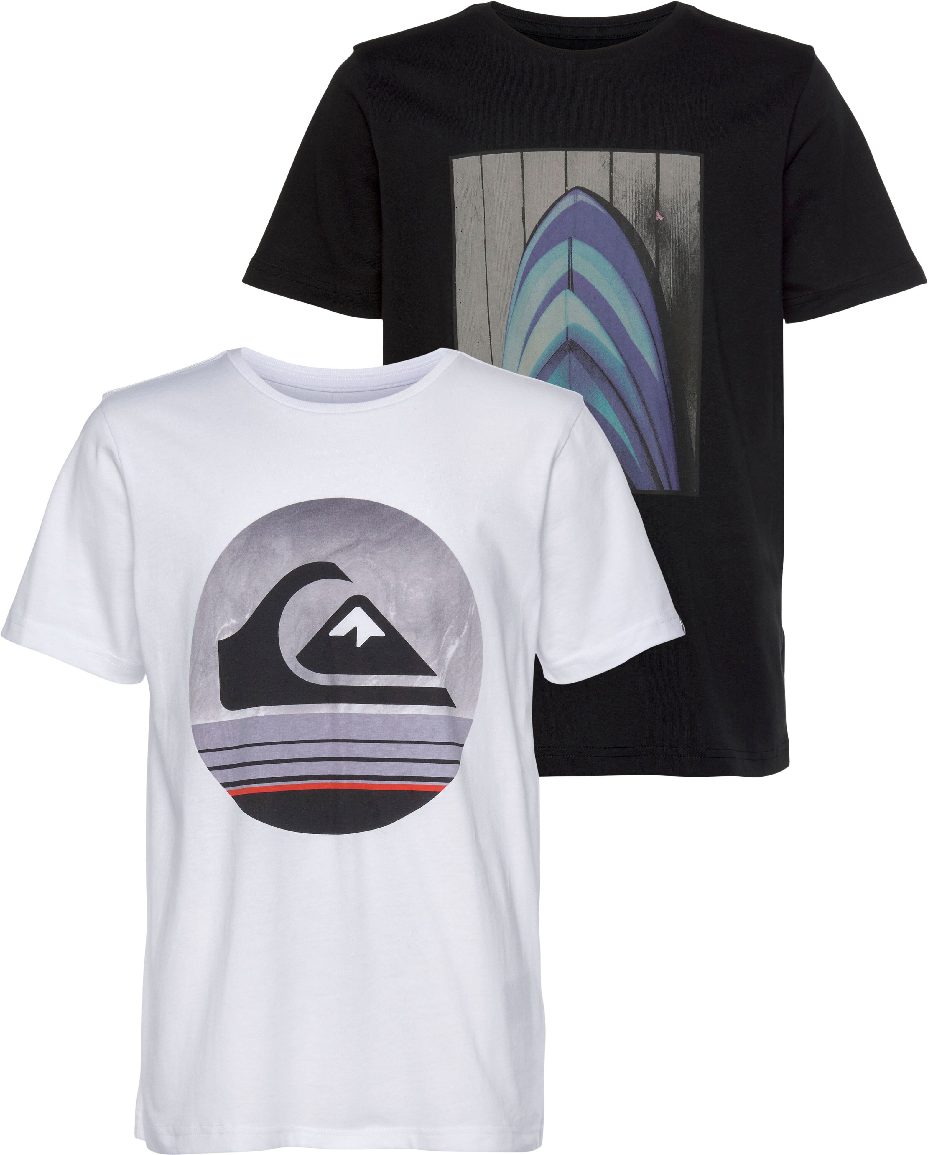 Quiksilver T-Shirt »BLUE SHIFT SS TEE PACK YOUTH«, (Packung, 2er-Pack) schwarz  10 (134/140) 12 (146/152) 14 (158/164) 16 (170/176)