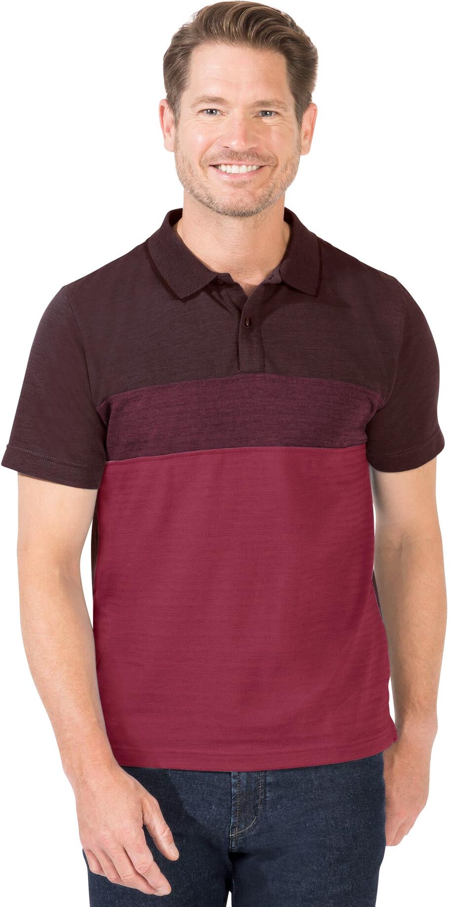 Marco Donati Poloshirt »Kurzarm-Poloshirt« rot  44/46 48/50 52/54 56/58 60/62 64/66