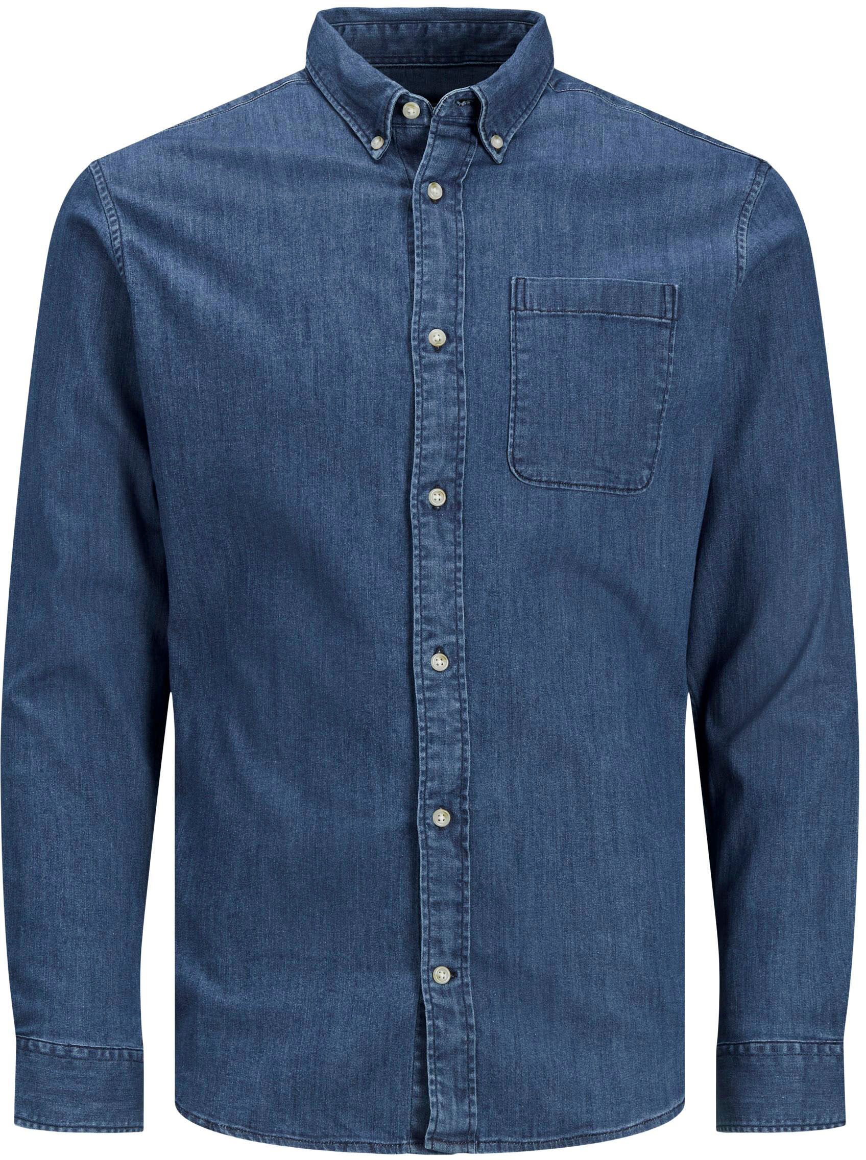 Jack & Jones Langarmhemd »PERFECT DENIM SHIRT« blau  L (52) M (48/50) S (44/46) XL (54) XS (42) XXL (56)