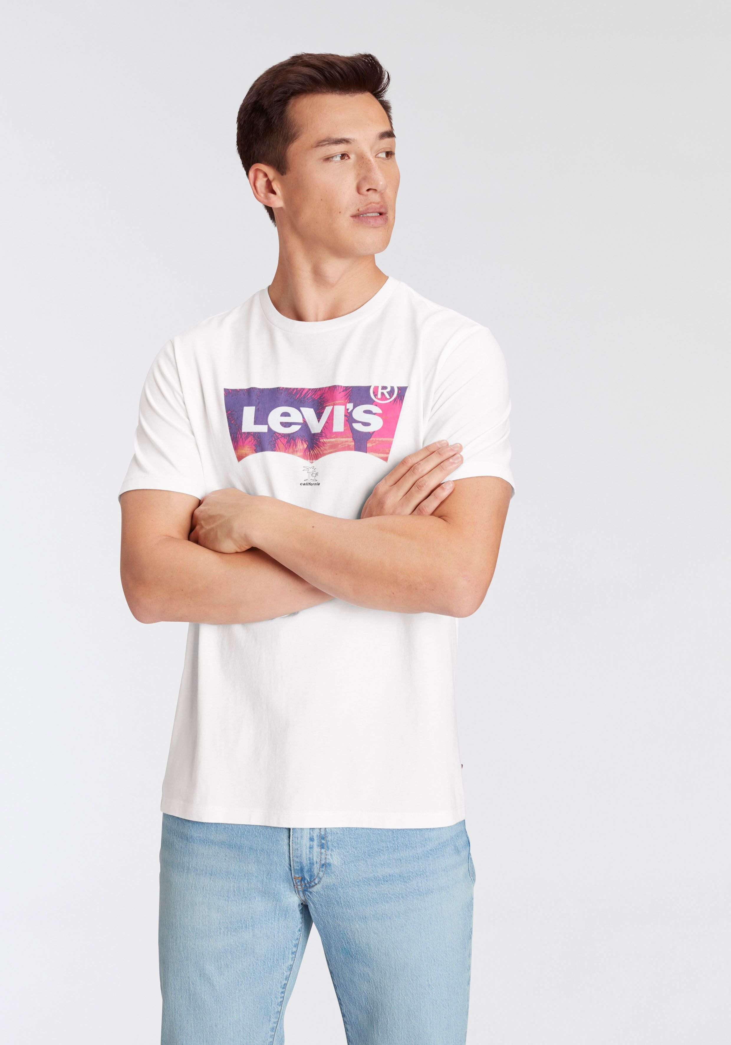 Levi's® T-Shirt »LE GRAPHIC CREWNECK TEE«, mit Batwing-Logo weiss  L M S XL XXL