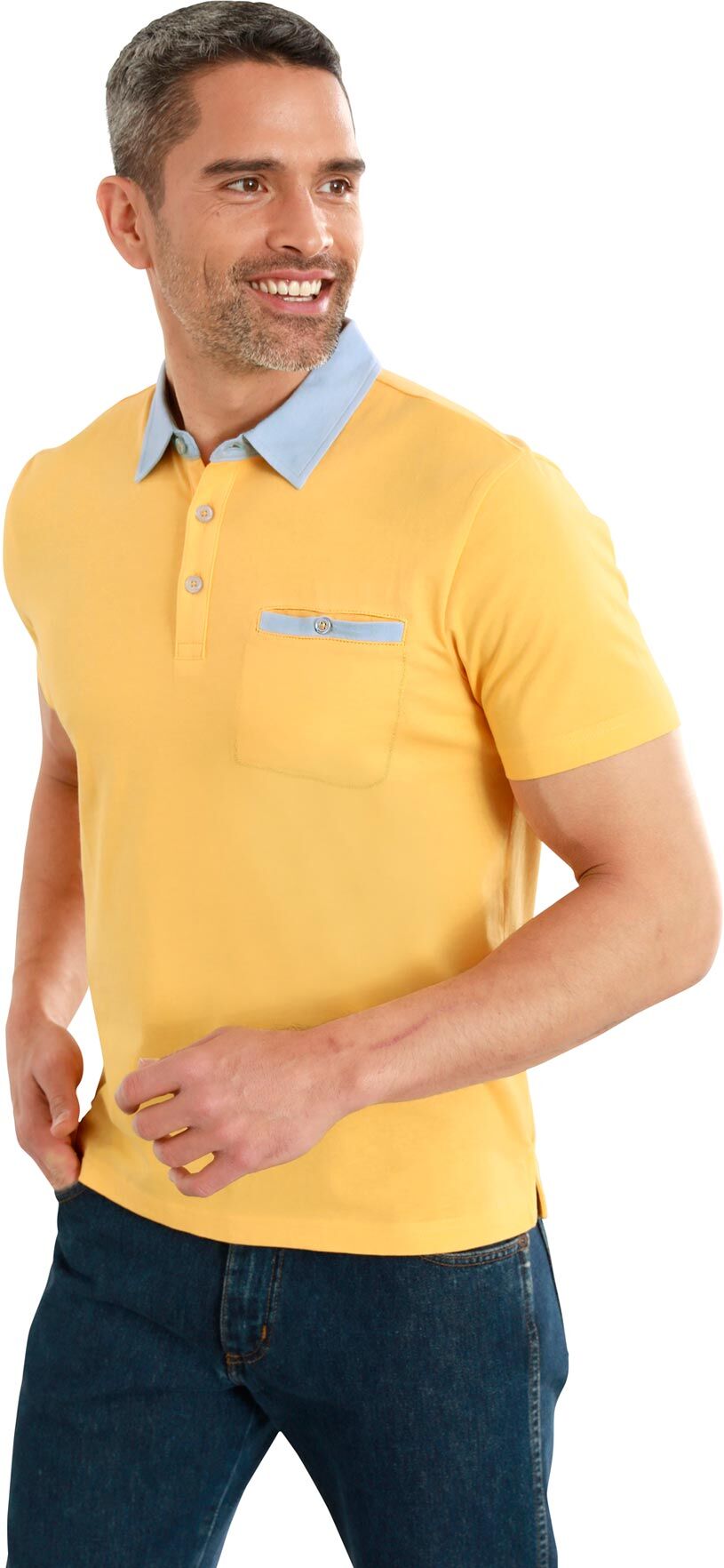 Classic Poloshirt »Poloshirt« gelb  44/46 48/50 52/54 56/58 60/62