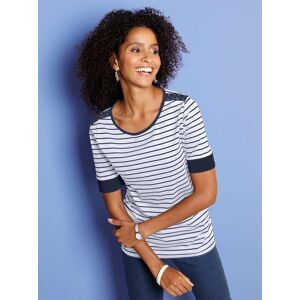 Classic Basics Rundhalsshirt »Shirt«, (1 tlg.) weiss-geringelt  48