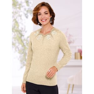 Classic Strickpullover »Pullover« beige-meliert  52