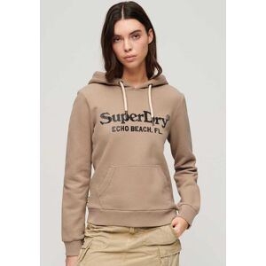 Superdry Kapuzensweatshirt »METALLIC VENUE LOGO HOODIE« Deep Beige Slub  L