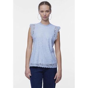 pieces Spitzentop »PCOLLINE« hellblau  M (38)