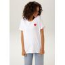 Aniston CASUAL T-Shirt weiss-rot-pink  48/50