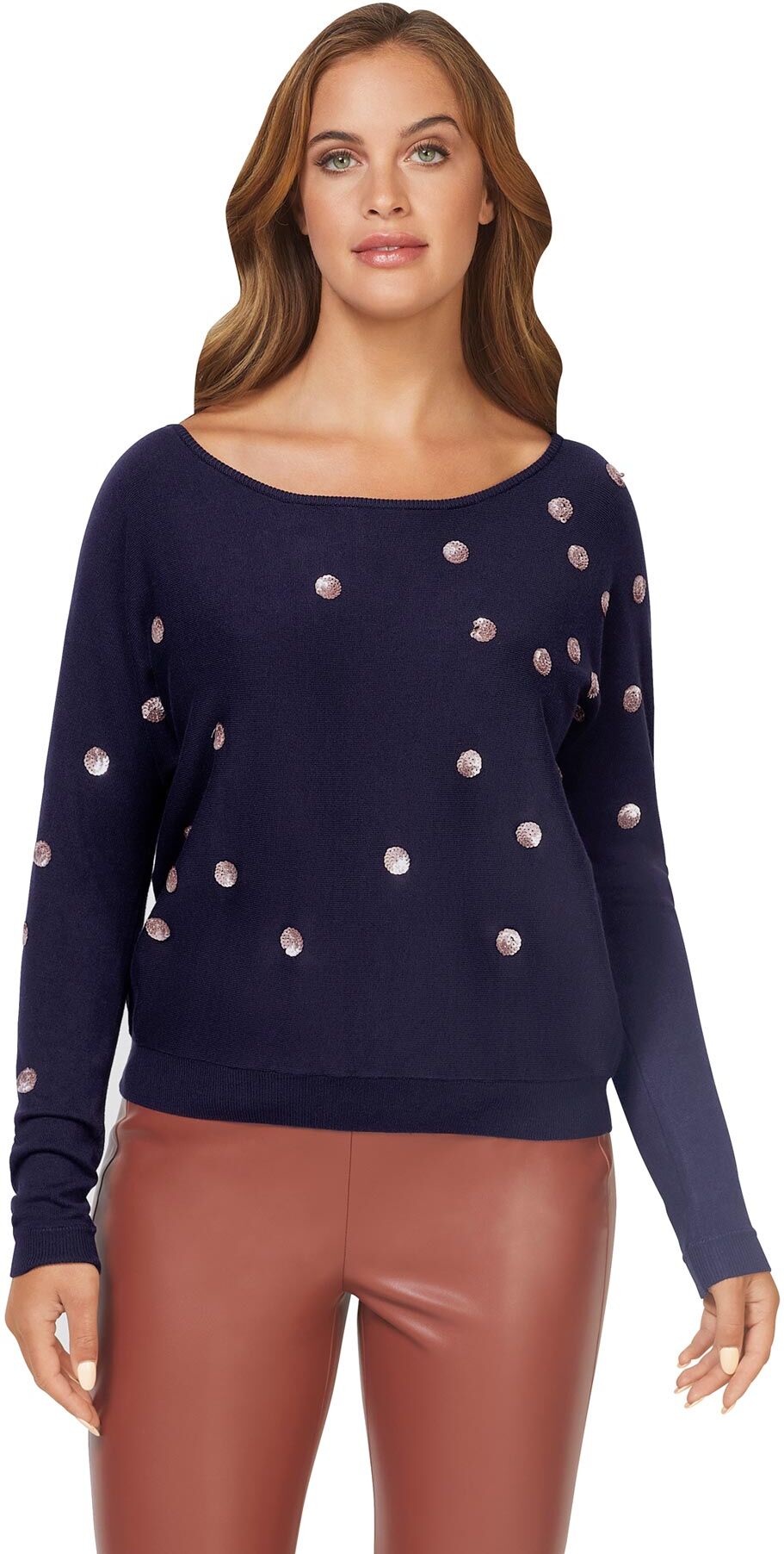 ASHLEY BROOKE by Heine Rundhalspullover »Pullover« blau  34 36 38 40 42 44 46 48 50