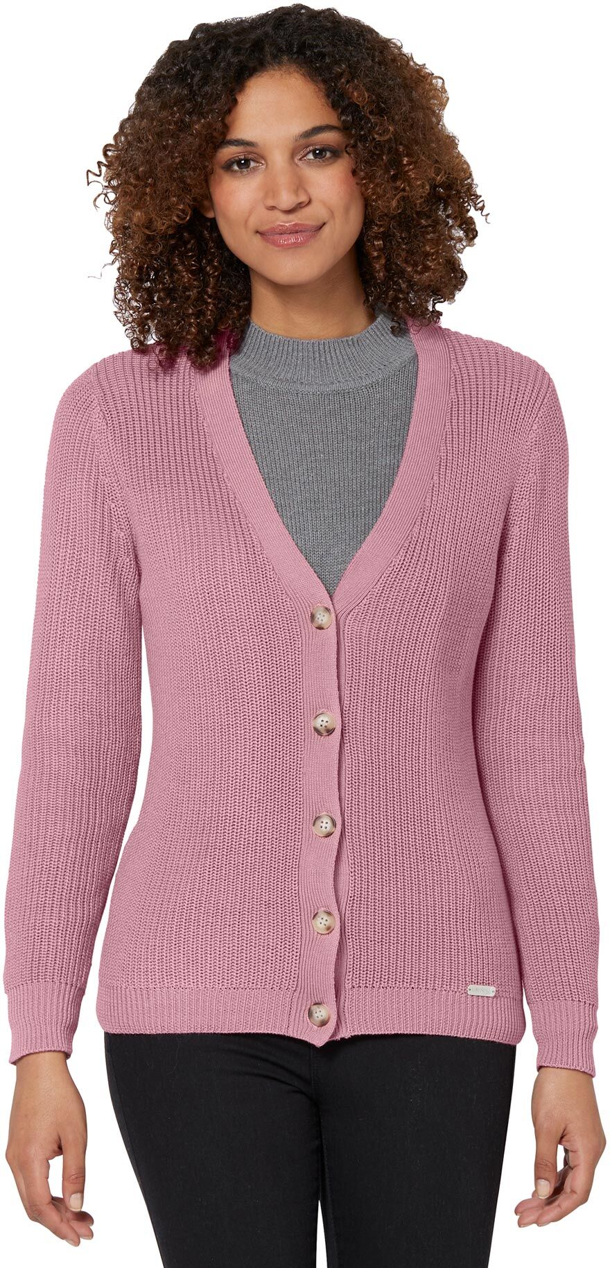 Casual Looks Strickjacke rosa  36 38 40 42 44 46 48 50 52 54