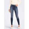 ONLY Ankle-Jeans »ONLBLUSH MID SK ANK RAW DNM´« Medium Blue Denim  XL