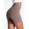 LASCANA Shorts »mit breitem Bündchen« taupe  44/46