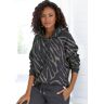 LASCANA Kapuzensweatshirt »-Hoodie-Sweatshirt mit Kapuze« dunkelgrau-taupe  44/46