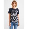 STREET ONE Print-Shirt, im angesagten Zick Zack Print deep blue  34