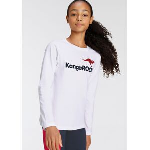 KangaROOS Langarmshirt »Basic Logo« weiss  152/158