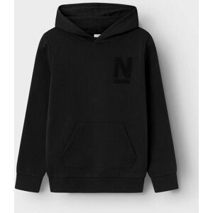 Name It Kapuzensweatshirt »NKMORLANDO LS SWE WH BRU« black  122/128