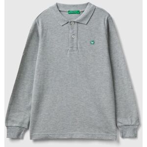 United Colors of Benetton Langarm-Poloshirt grau  L (140/146)