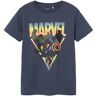 Name It Kurzarmshirt »NKMDOMINIC MARVEL SS TOP« india ink  134 (140)