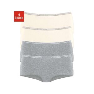 LASCANA Panty, (Packung, 4 St.) grau-meliert, creme  32/34