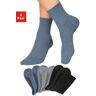 H.I.S Socken, (Set, 6 Paar) 2 x schwarz, 2 x jeans-melange, 2 x grau-melange  39-42