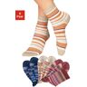 H.I.S Socken, (Set, 6 Paar) 2 x beige-melange, 2 x rot-melange, 2 x blau  39-42