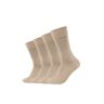 Camano Socken, (Packung, 4 Paar), Mit verstärktem Fersen- und Zehenbereich sand-melange  39 (42)